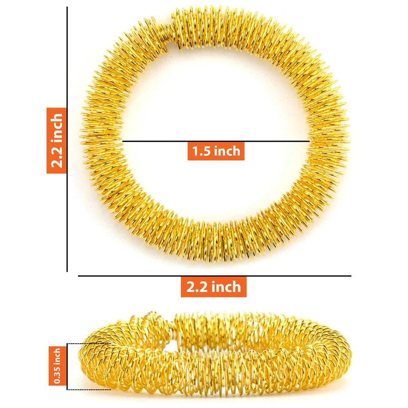 10/5PCS Spiky Sensory Hand Wrist Massage Ring Relaxing Tool for Acupressure Therapy Stress Reducer for Adults Kids Teens