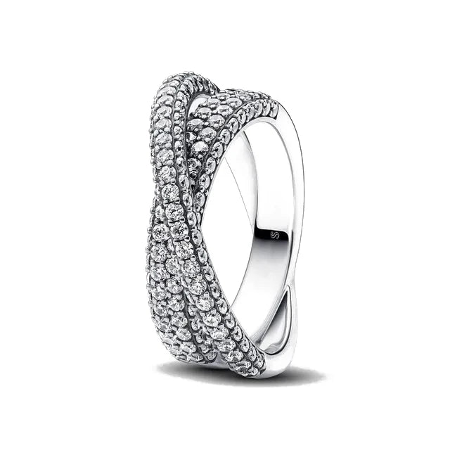 New White Series Original 925 Sterling Silver Women Finger Rings for Women Silver Daisy Mom heart Zirconia Stone Luxury Jewelry