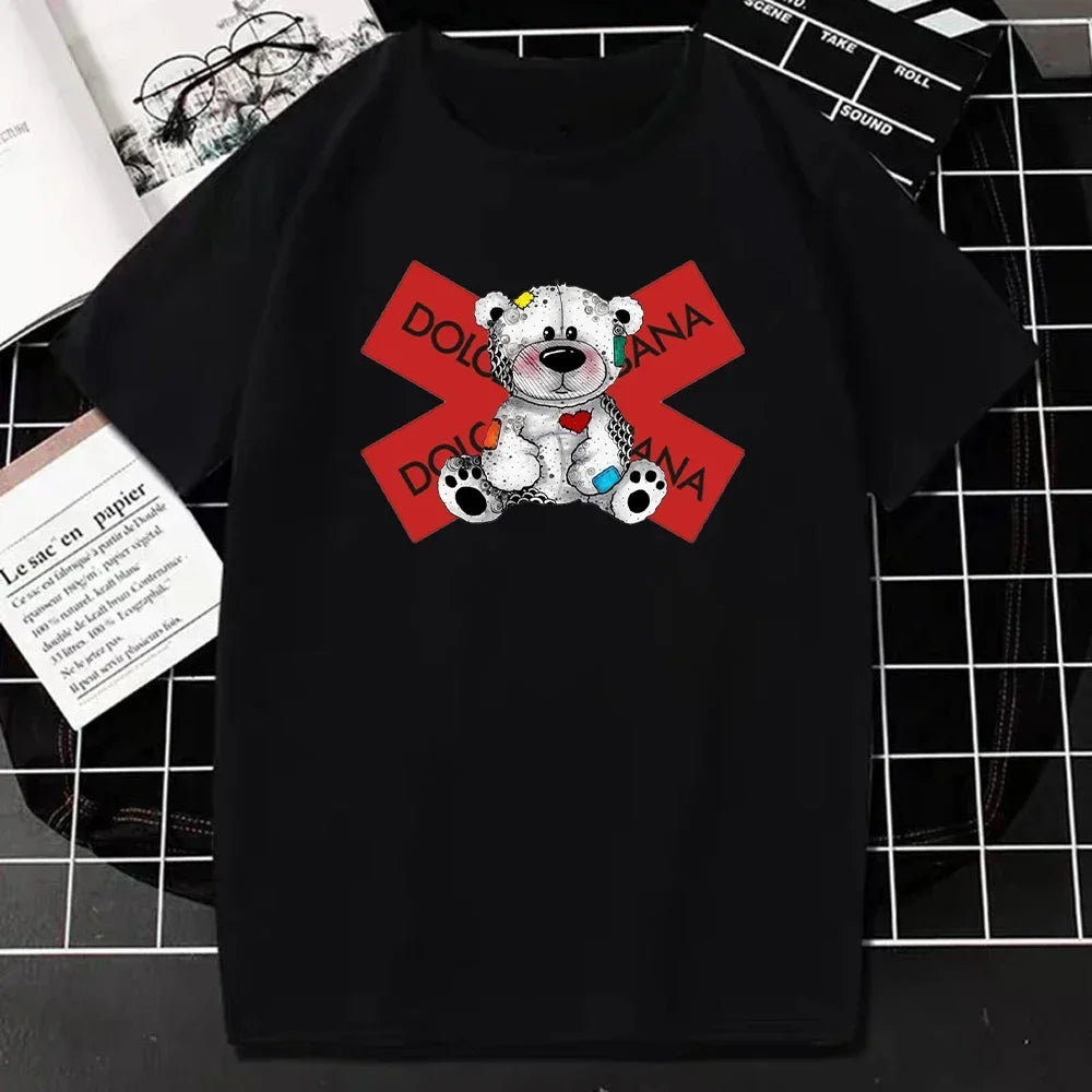Fashion Luxury Brand T Shirt Summer Letters Print Short Sleeve Tshirt Tee Casual Breathable Loose Women T-Shirt Female Clothing