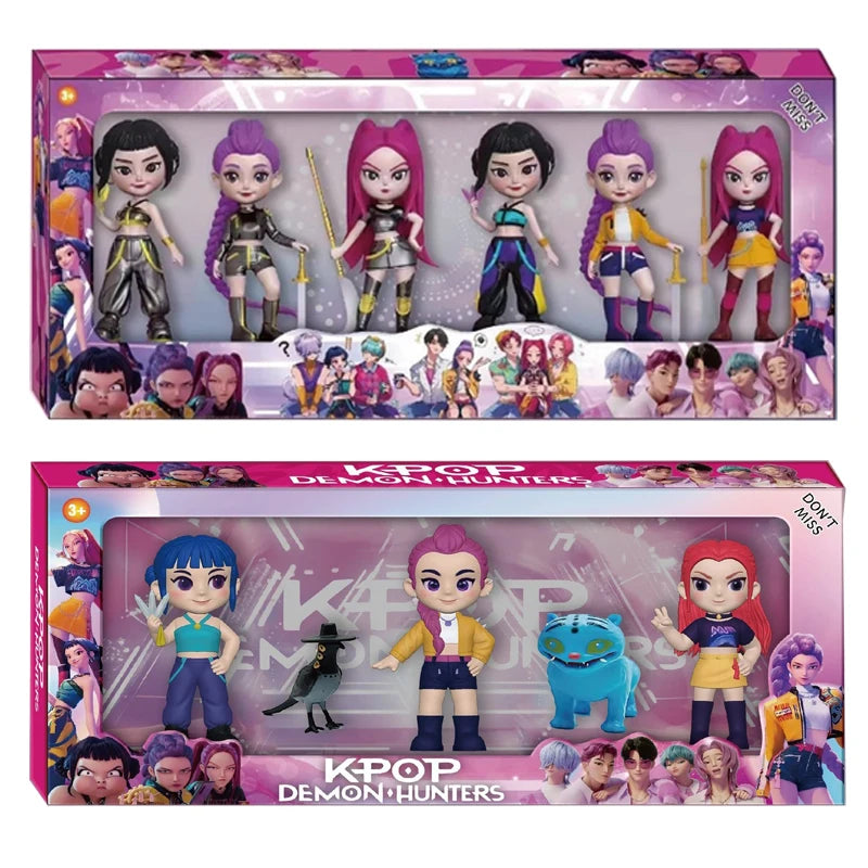 Bandai 2026 New Kpop Demon Hunters Figure Model Toy Pvc Cartoon Desk Decoration Collection Figures Model Toyfor Kid Gift