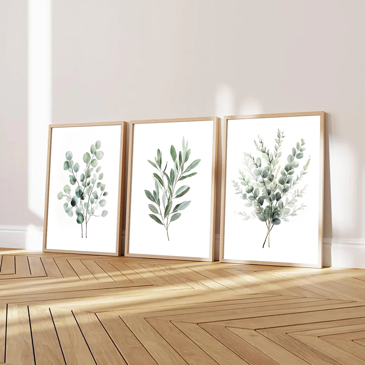 1/3pcs Bohemian Sage Green Leaves Prints Poster Modern Botanical Aesthetics Art Prints Wall Art Home Decor Art Poster Gifts