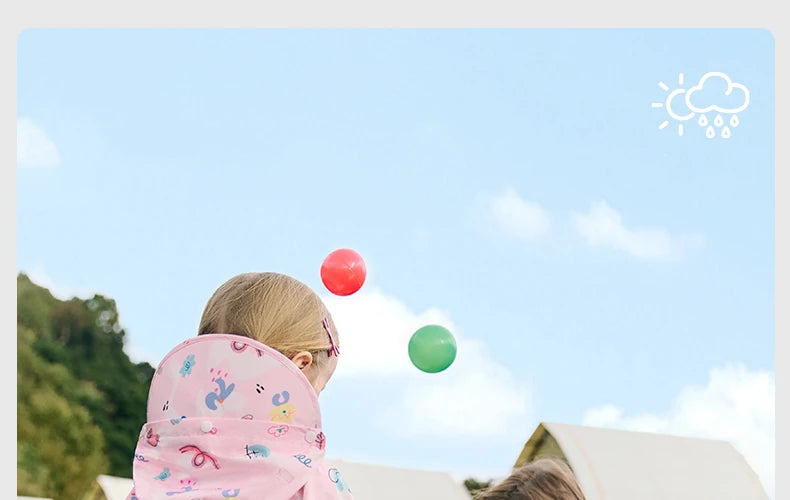 Camouflage Print Kids Raincoat With Visor Hood Reflective Strips Waterproof Toddler Cute Animal Outdoor Travel Coverall Raincoat