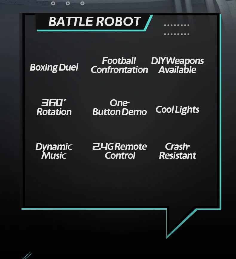 JJRC R30 parent-child interactive remote control football fighting robot double boxing remote control boy DIY children's toy