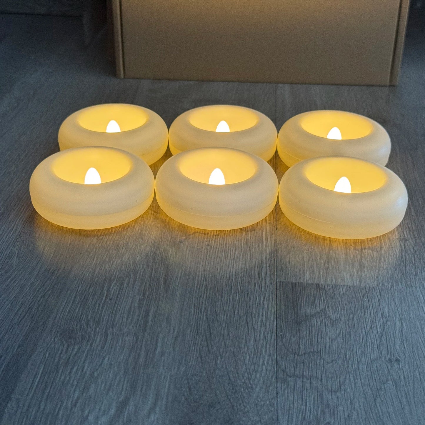 Waterproof Swimming Pool Candle Smokeless Floating Tealights Candle Realistic Flickering party candles For Party Wedding Praying