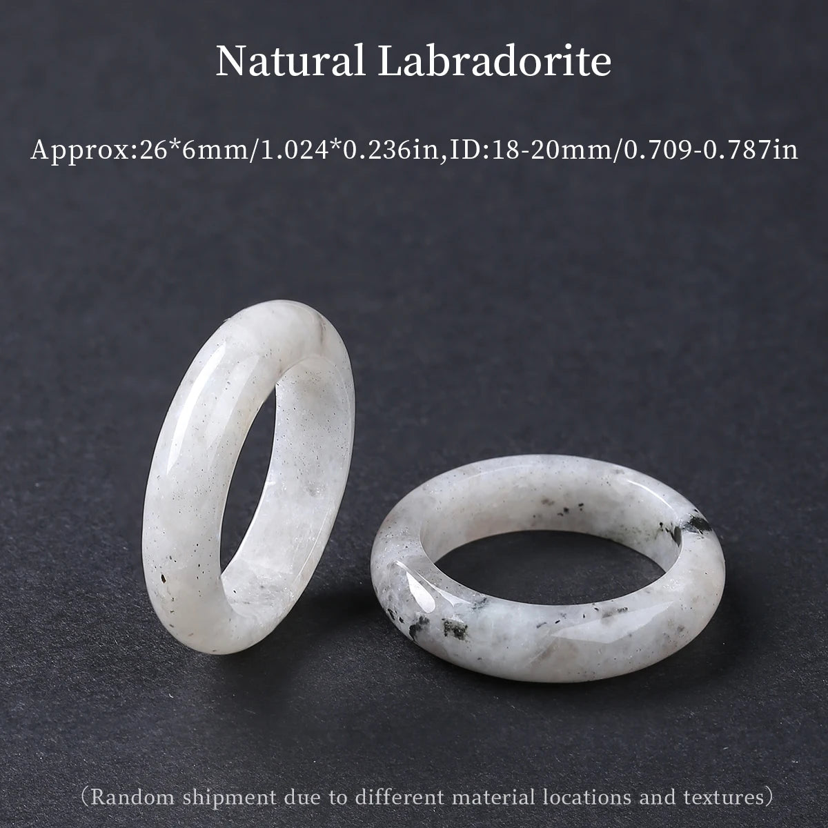 1 Pc Natural Crystal Stone Band Rings Amethyst Agate Obsidian Finger Solid Ring Women Men Minimalist Energy Healing Jewelry Gift