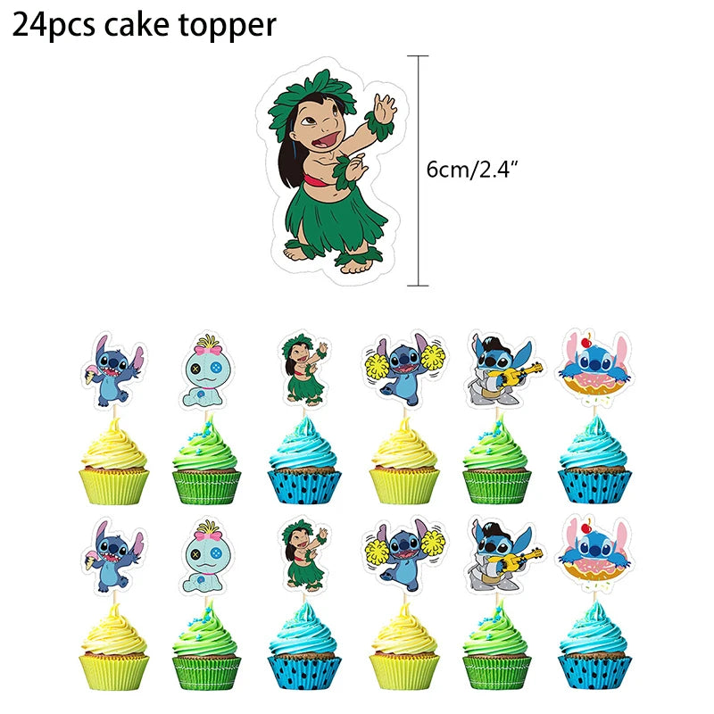 Disney Stilt themed party disposable cutlery paper cup paper plate table bra flag children's birthday party decoration set