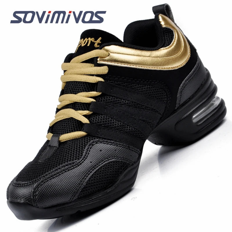 Women's Dance Shoes Soft Outsole Woman Breath Jazz Hip Hop Shoes Sports Sneakers Ladies Girl's Modern Jazz Dancing Shoes for Men