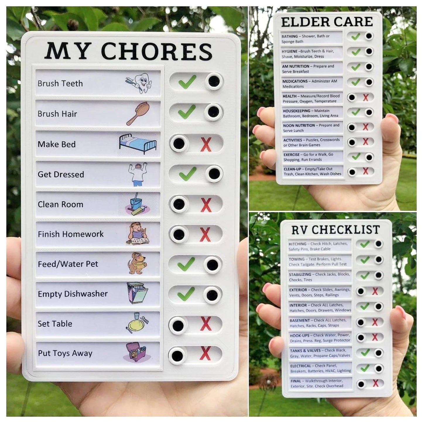Reusable My Chores Checklist Task Board Daily Schedule Planner Memo Chore Chart Kid Responsibility Behavior Self Discipline Card