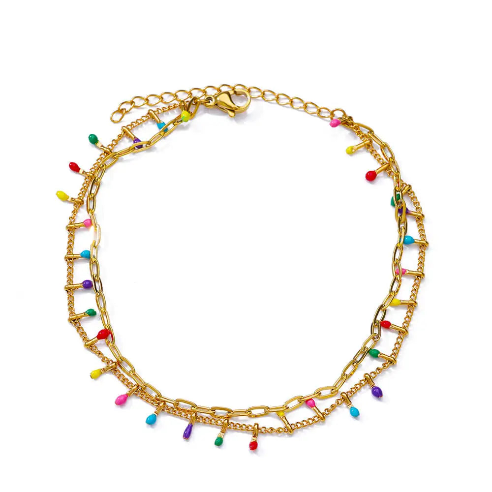 Elegant Zircon Flowers Bracelet For Women Girls Charm Gold Color Stainless Steel Plant Bracelets Luxury Designer Jewelry Gifts