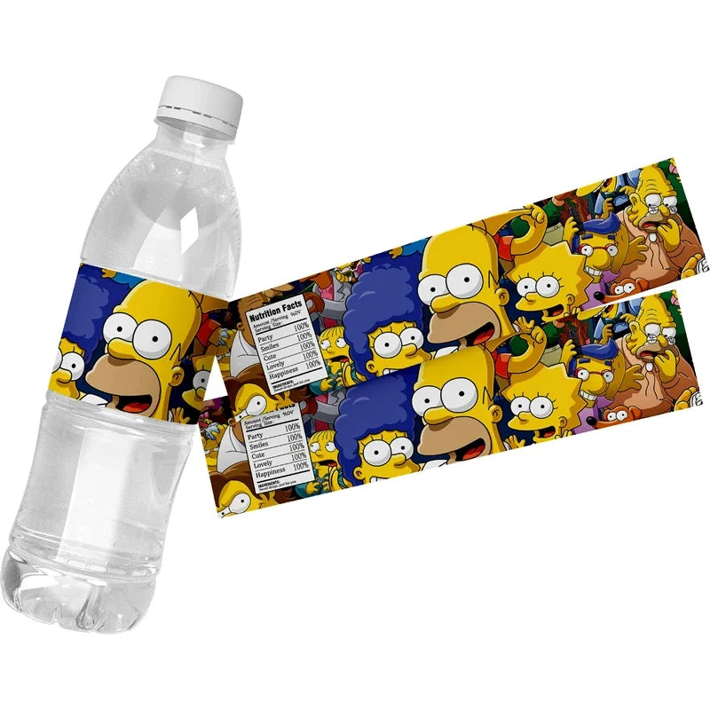 THE SIMPSONS GAME Baby Shower Kids Toy Aluminum Foil Digital Balloon Set Birthday Party Decor and Napkins Disposable Tableware