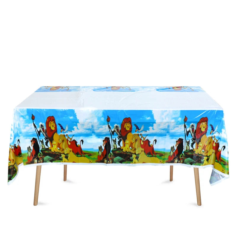 Disney The Lion King Birthday Party Decoration New Plates Cups Napinks Tablecloth King Lion Birthday Balloon Party Favor Balloon