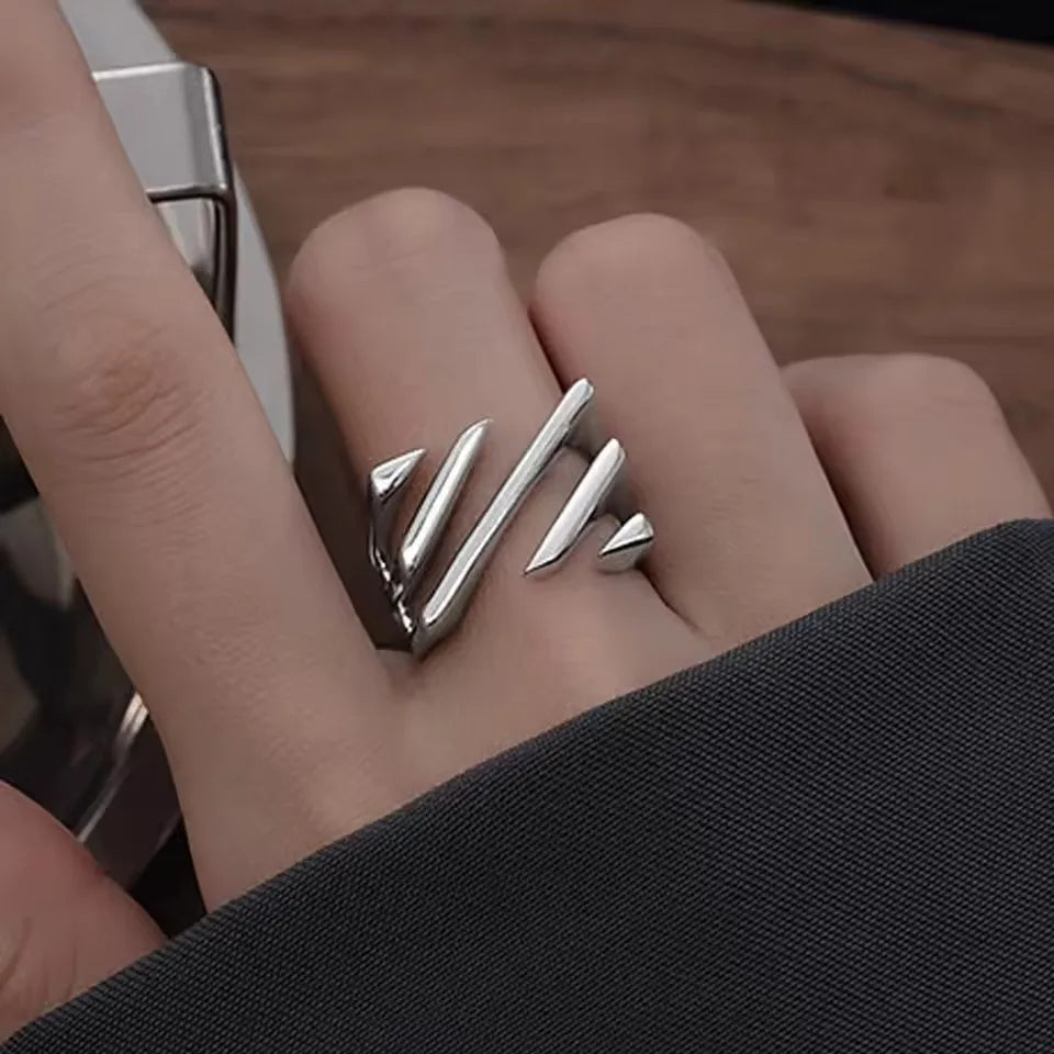 VENTFILLE 925 Sterling Silver Irregular Ring for Women Geometry Versatile Minimalism  Accessories Jewelry Gift Dropshipping