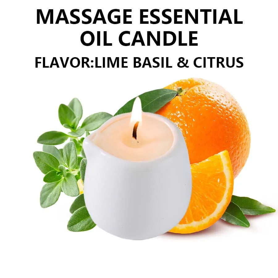 1PC Massage Oil Candles，luxury aromatherapy candles，for Stress Relief and SkinMoisturizing, SM Product Scented Candle Body Oil