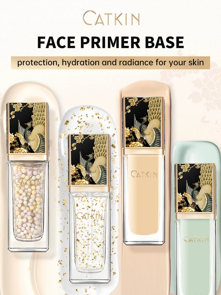 CATKIN Makeup Summer Palace Luxurious Toning & Illuminating Primer, a three-colour blend containing naturally derived ingredient