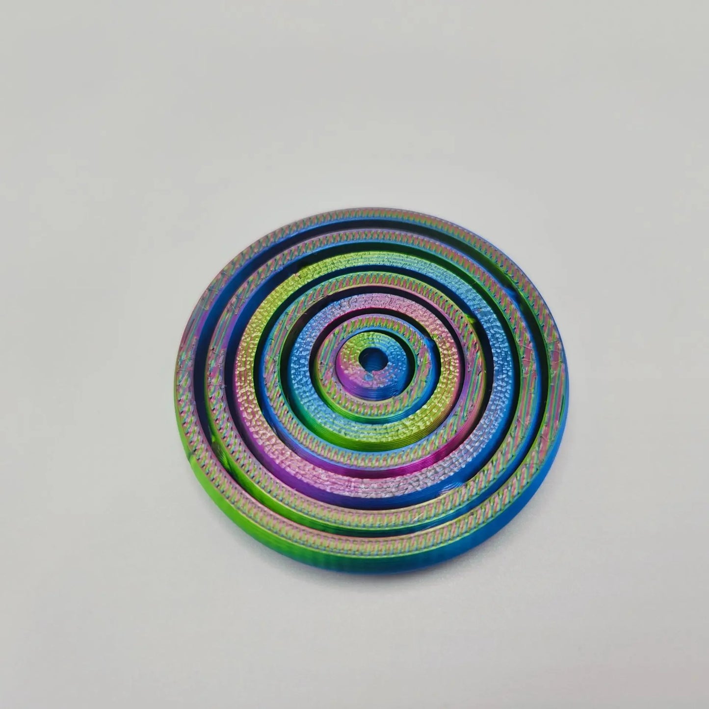 3D Printed 7-Ring Fidget Spinner Universal Gyro Gravity Rotating Anxiety Relief Office Decompression Sensory Toy for Party Gifts