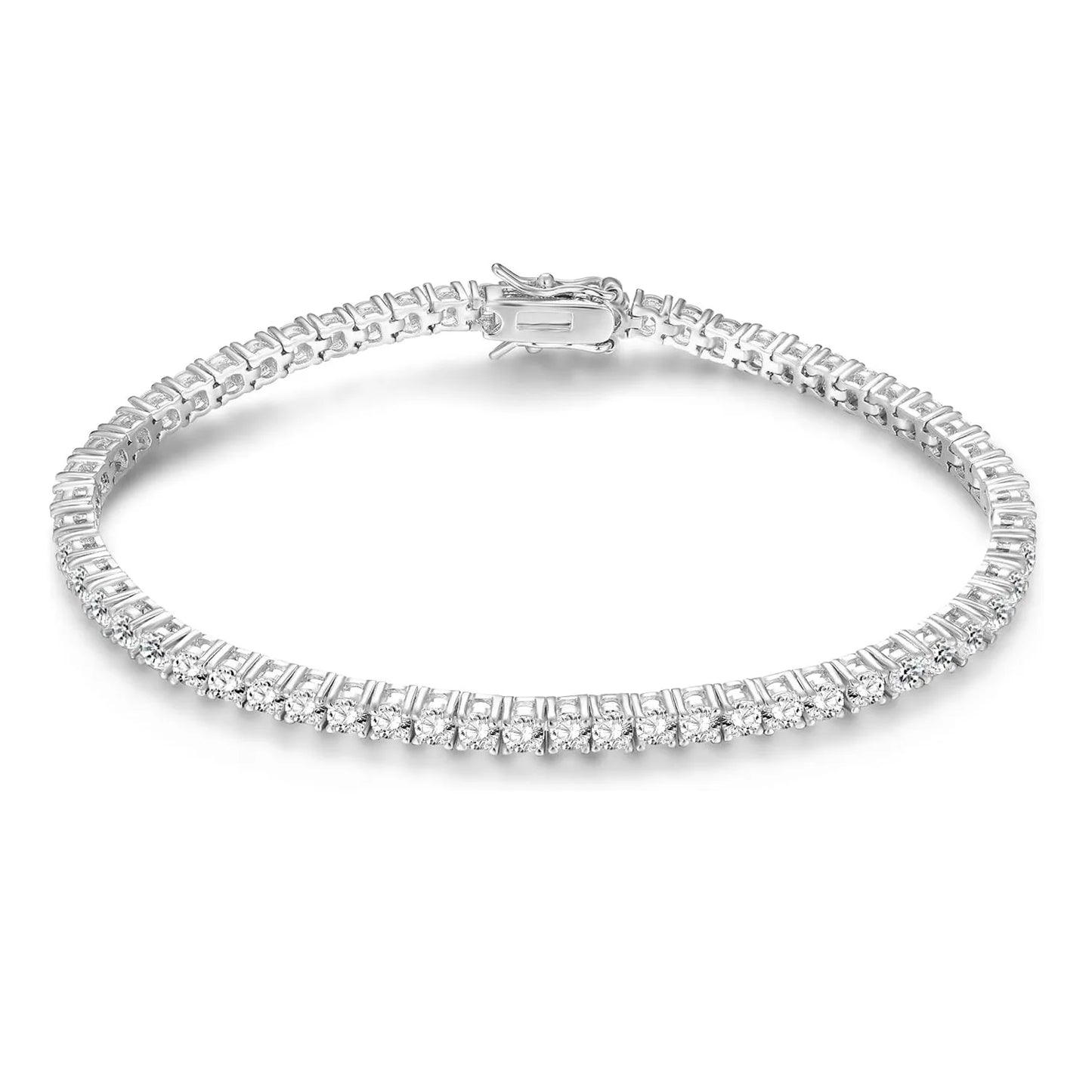 925 Sterling Silver Moissanite Tennis Bracelets Shining for Women Exquisite Wedding Jewelry Accessories Fashion 5A Zircon Gifts