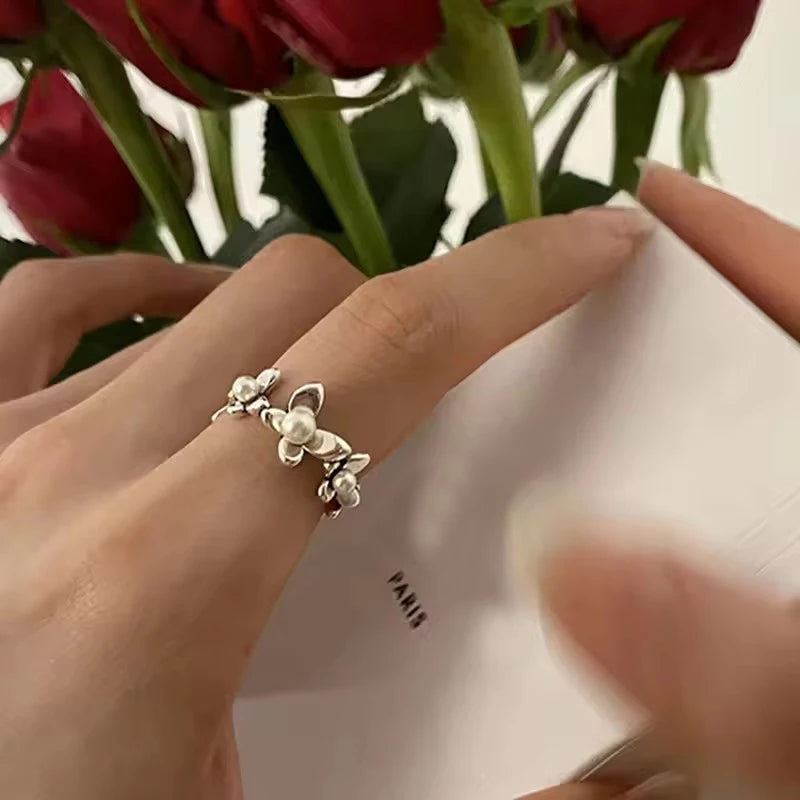 VENTFILLE 925 Sterling Silver Irregular Ring for Women Geometry Versatile Minimalism  Accessories Jewelry Gift Dropshipping