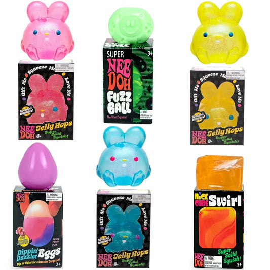 Schylling Needoh Nice Cube Sensory Fidget Cube Stress Relief Anxiety Sensory Tool for Focus ADHD & Calming Office Desk Gadget