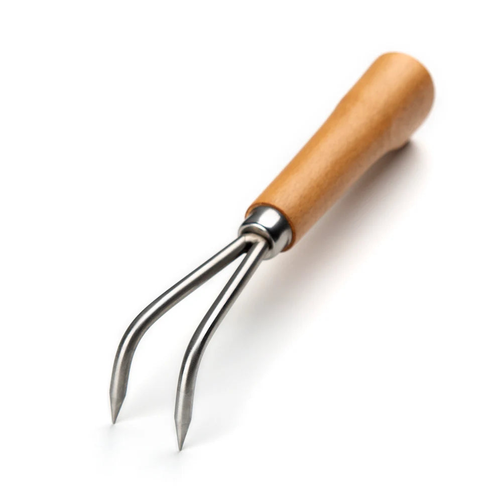 Bonsai tools hook 23 cm (9") wooden handle alloy steel hook robust very firm and durable made by Tian Bonsai
