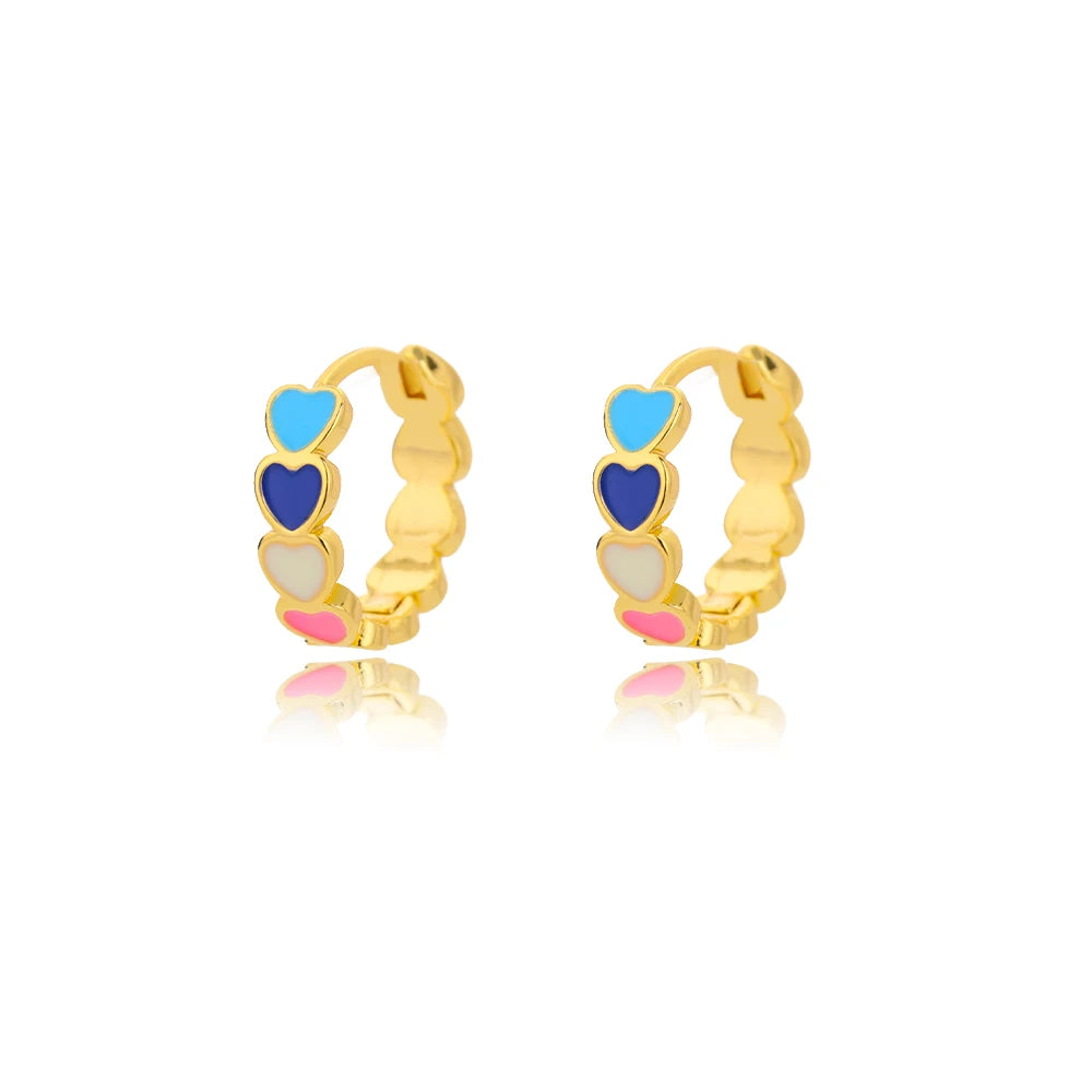 Simple Heart Drop Earrings For Women Stainless Steel Brand Fashion Ear Cuff Piercing Dangle Earring Jewelry Gifts Bijoux Femme