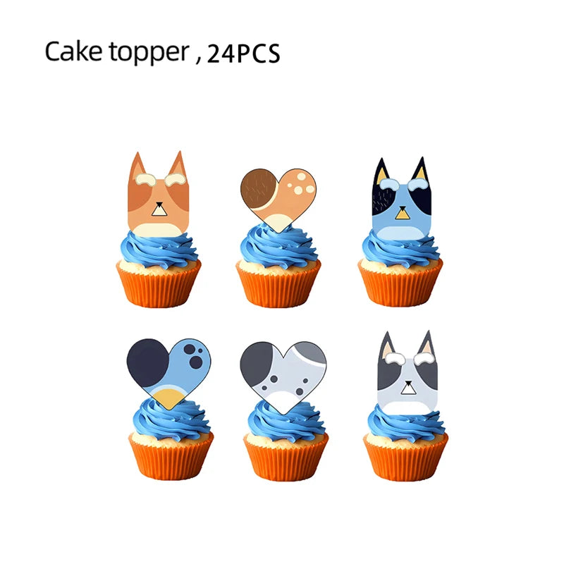 New Cartoon Dogs Birthday Party Decoration Full Set Kit