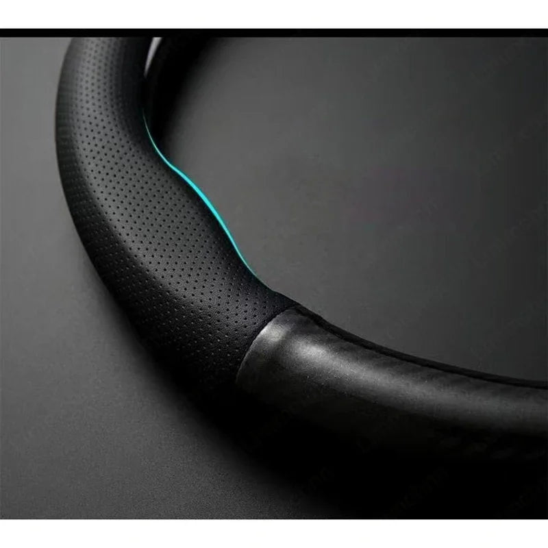 Car Steering Wheel Cover Car Decoration Accessories For Mercedes Benz AMG W203 W206 W220 W205 W211 W212 W201 W210 W108 GLA GLK