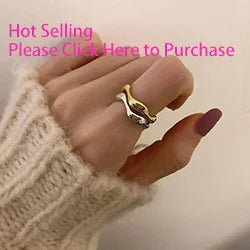 VENTFILLE 925 Sterling Silver Irregular Ring for Women Geometry Versatile Minimalism  Accessories Jewelry Gift Dropshipping