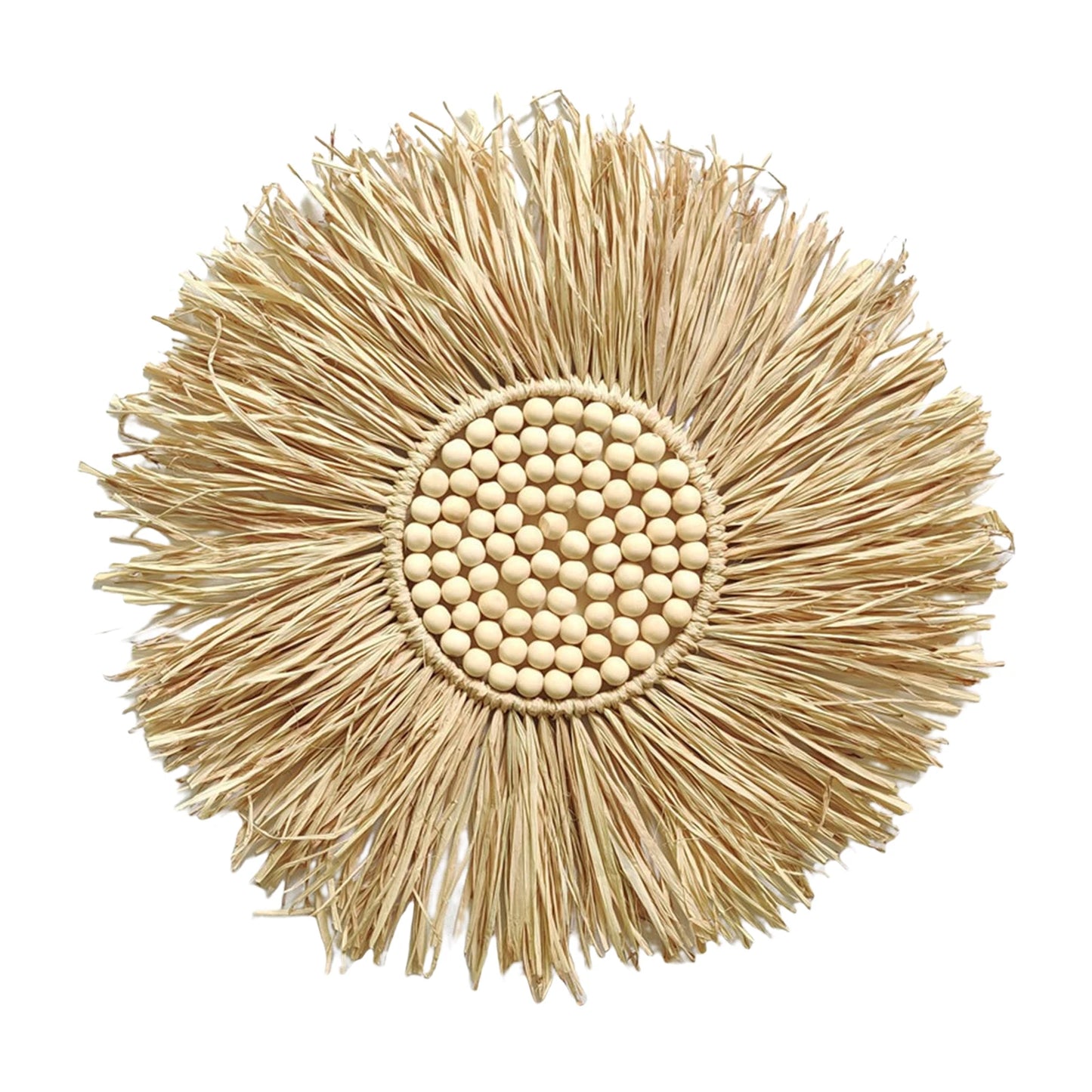 Woven Boho Macrame Hangings Wreath Hand-Woven Bohemian Wall Ornament Housewarming Gifts for Friends