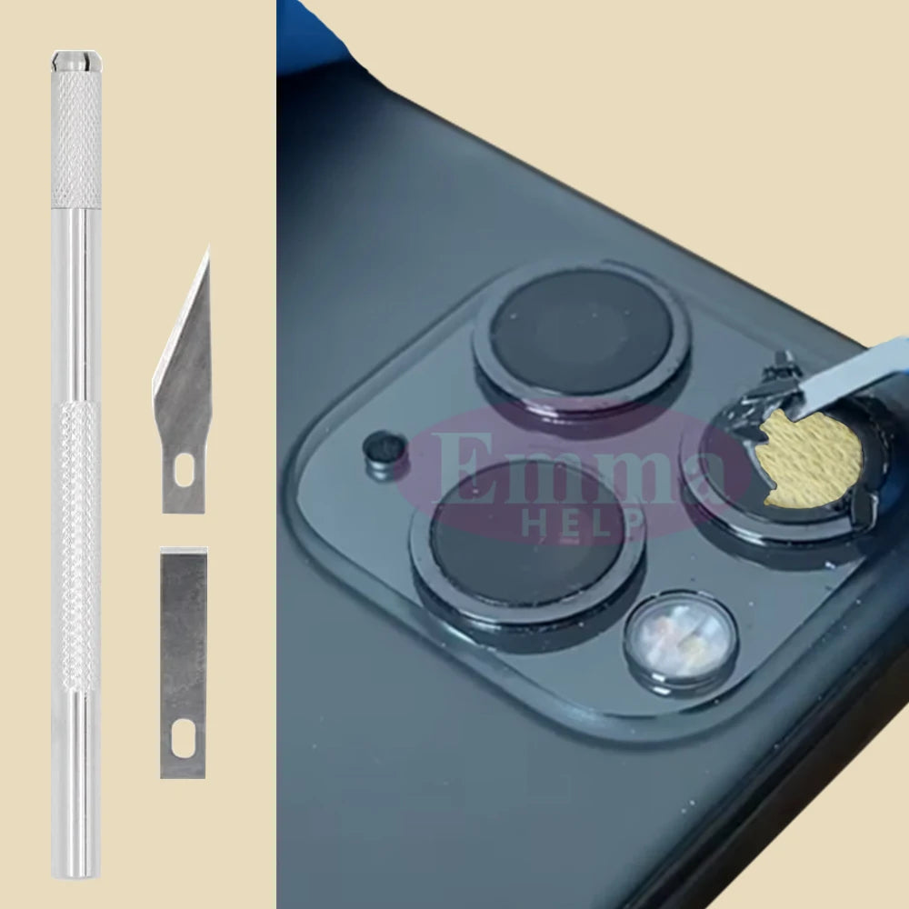 1Set Original Sapphire Rear Camera Glass Replacement for iPhone 16 15 14 Pro Max 12 13 Mini 15 Plus Camera Lens Repair Tool Kits
