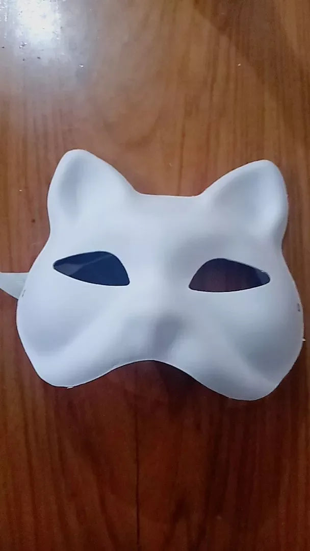 12/20/24 Pcs Halloween Mask DIY Paintable Blank Mask Paper Art Masks DIY Painting Masks For Masquerade Cosplay Party