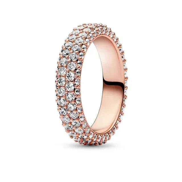 New White Series Original 925 Sterling Silver Women Finger Rings for Women Silver Daisy Mom heart Zirconia Stone Luxury Jewelry