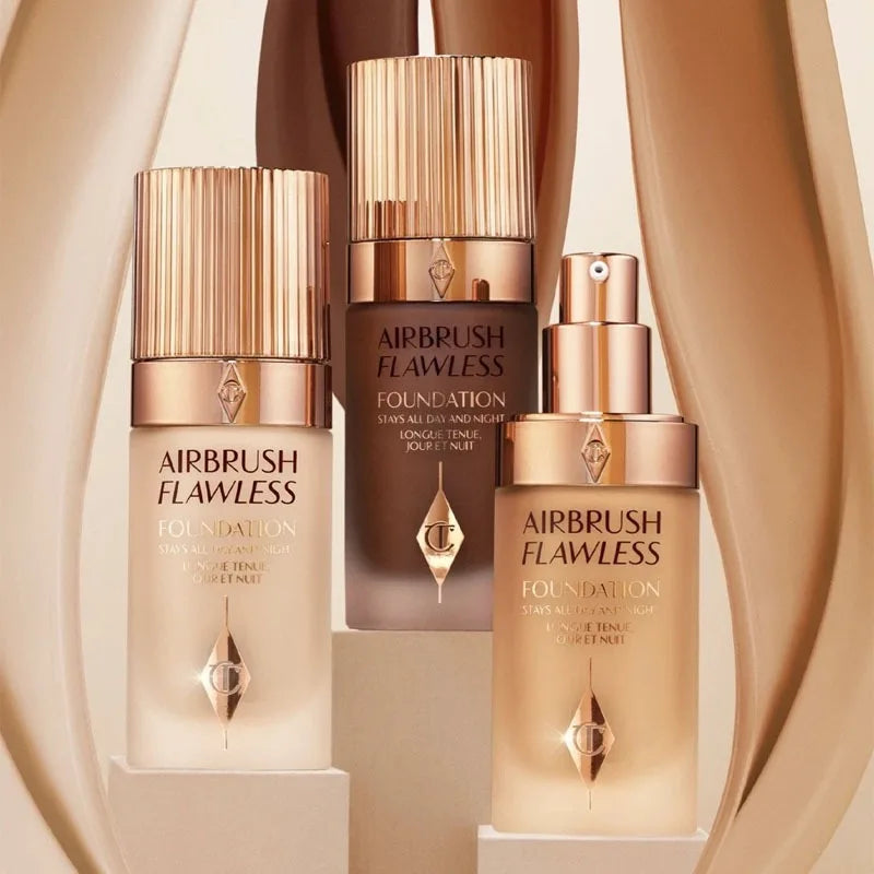 Charlotte Tilbury Liquid Foundation Cushion Foundation Setting Spray Pressed Powder Love 2 Color Powder Blusher Eyeshadow Rouge
