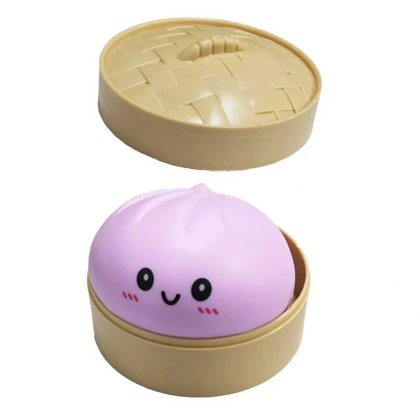 Realistic steamed bun Squeeze Sensory Toy Soft Stress Relief Decompression Toy for Home Office Desktop Decoration and Gift