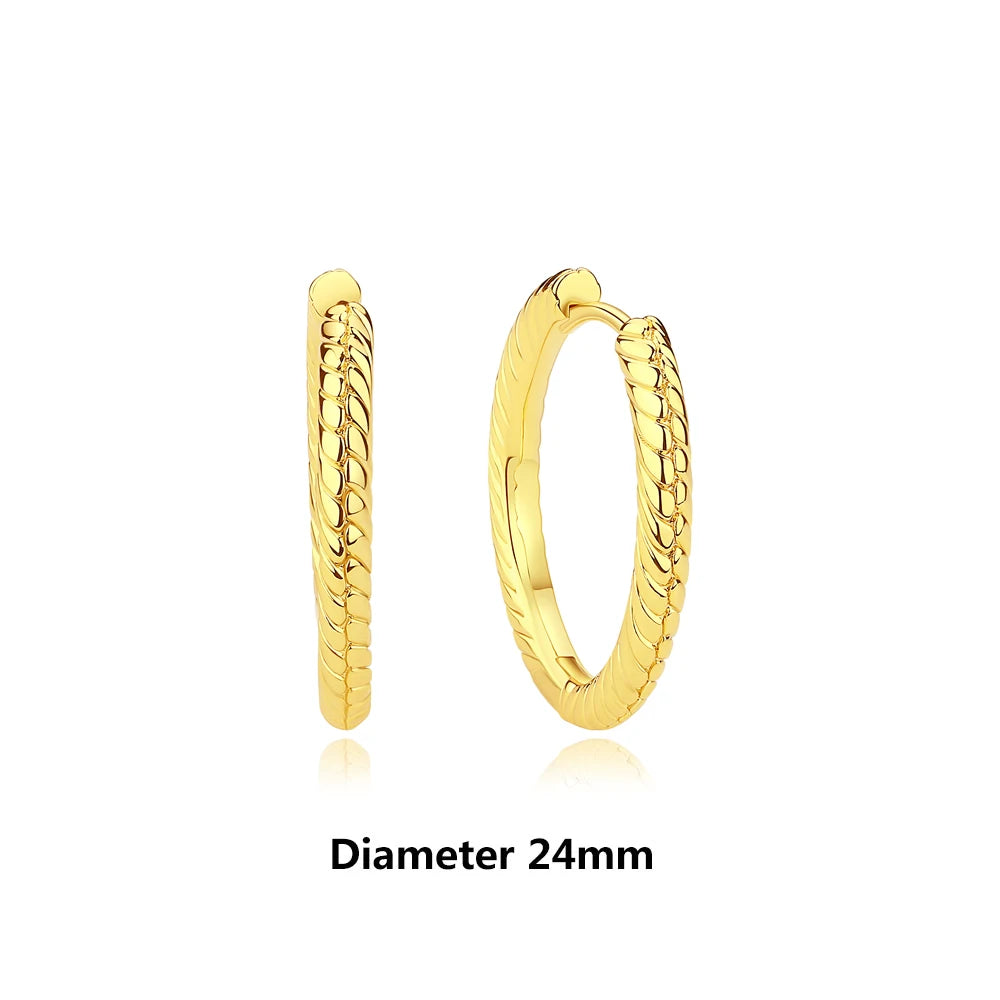 New 2025 Original 925 Sterling Silver Earrings For Women Piercing Hoop Love Heart Earings Rose Gold Wedding Gift Luxury Jewelry