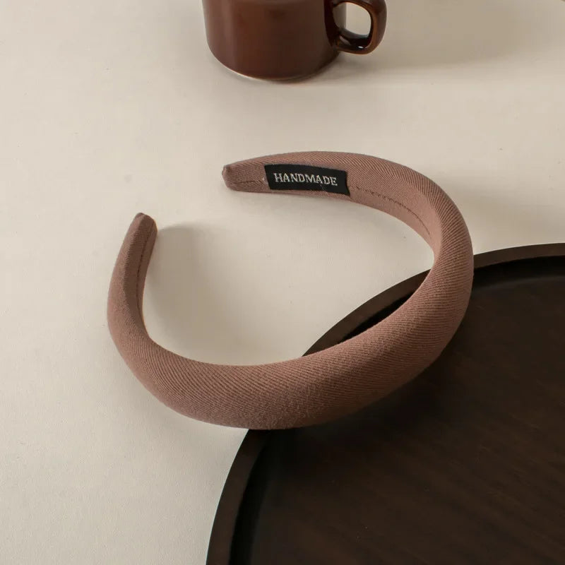 Wide-brimmed Fabric Autumn/winter Hairband Women Wild Go Out Korea Sweet Headband Press Hair Hairband Headband Hair Accessories