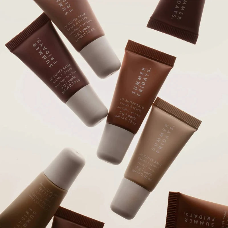 Summer Fridays Lip Balm Moisturizing Mirror Lip Gloss Lip Vanilla Pink Sugar Coffee Cake Smell Lipstick Transparent Oil Makeup