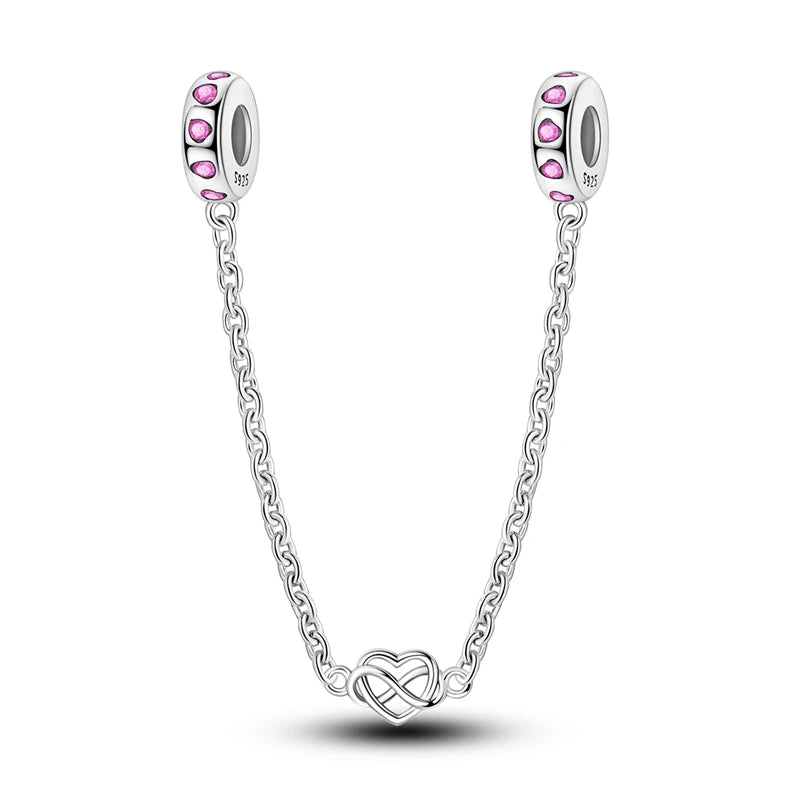 925 Sterling Silver Pink Series Charms Bow Tie Girl Cake Princess Beads Pendant Fit Original Bracelet DIY Jewelry Gift For Woman