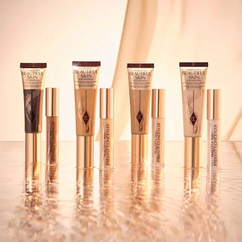 Charlotte Tilbury Softening Essence Liquid Foundation Beauty Skin Radiant Concealer Natural Hydrating Airbrush Flawless Finish