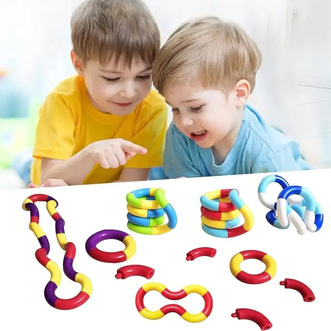 1/3/5Pcs Tangle Fidget Toy Deformation Sensory Hand-Eye Coordination Toy Anxiety Relief Twist Toy for Kid Adult Fine Motor Skill