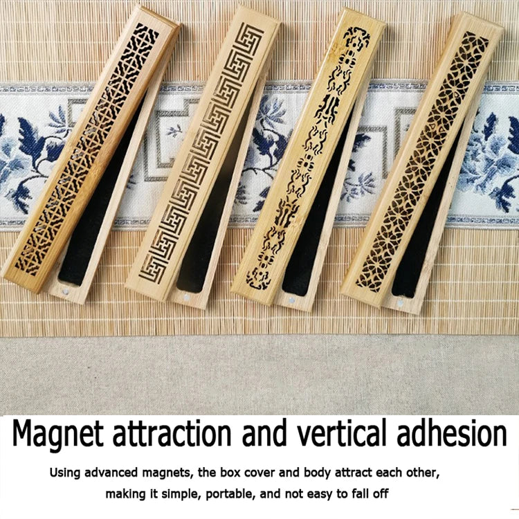1PCS Natural Bamboo Board incense support rods stick stand box sahumerios holder Japanese Style Bamboo Incense Ash Catcher xx004
