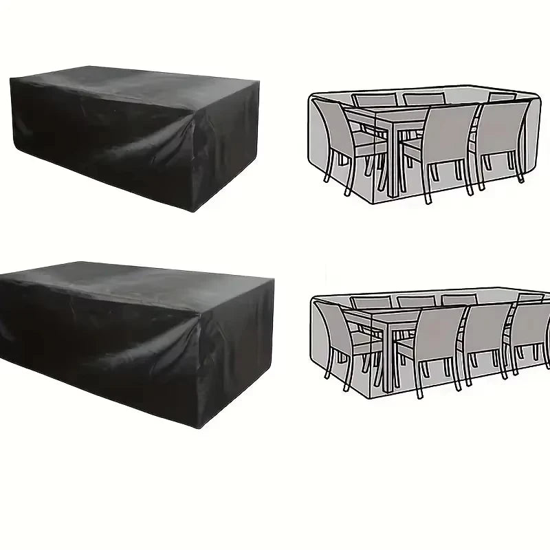 Terrace Patio Furniture Cover Waterproof 210d Furniture Cover, Suitable For Outdoor Sofa Set