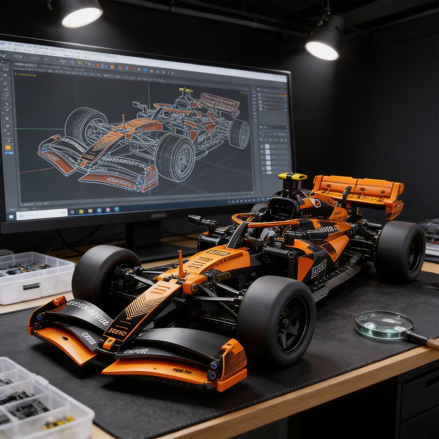 1200+PCS Racing Car Building Blocks Set, 1:10 Scale Formula Model Kit | Collectible DIY Toy for Kid Teen & Adults Gift Boy Girl