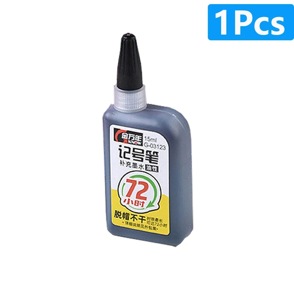 1-6Pcs 45mm Waterproof Long Head Nib Deep Hole Markers Pen Tile Carpenter Pen Multi-purpose for Woodworking Black/Blue/Red Ink