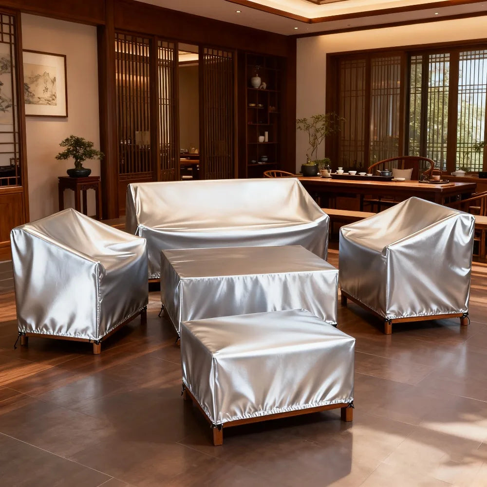 Patio Sofa Cover Waterproof - with Table and Chair Covers Set, All-Weather