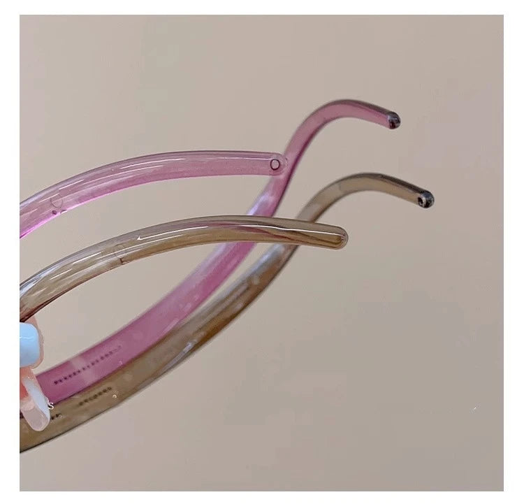 New Trendy Sunglasses Frame Shape Acrylic Hairbands For Women Toothed Headband Anti-slip Hair Hoop Fashion Hair Accessories