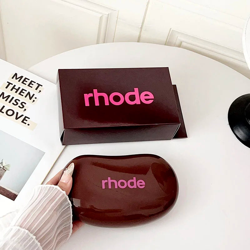 Fashion RHODE Limited Cosmetic Colorful Soft Silicone Waterproof Makeup Bag Convenient for Storing Items Gift Package with Box