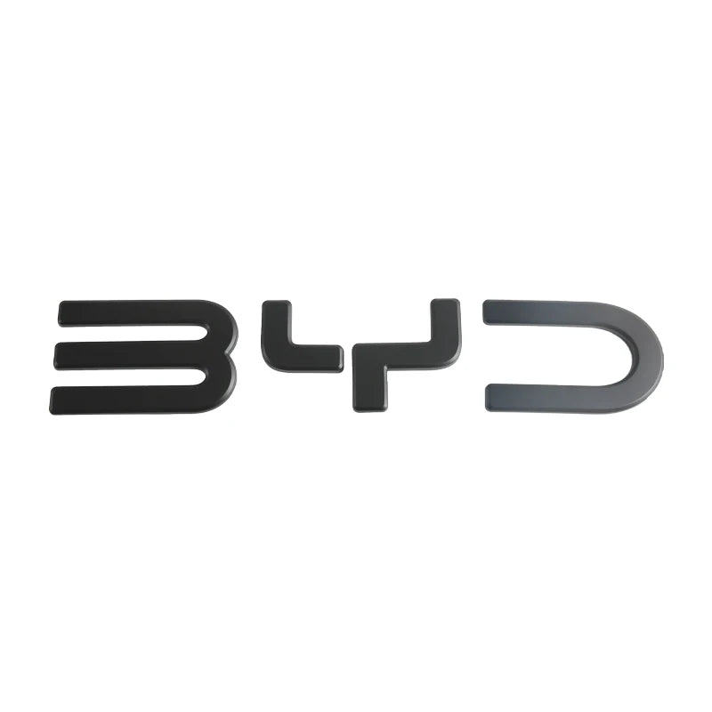 Front Back Badge Letter Logo 3D Cover Sticker Black For BYD Shark 6 Decorative Car Sticker for Shark 6 Pickup Car Accessories