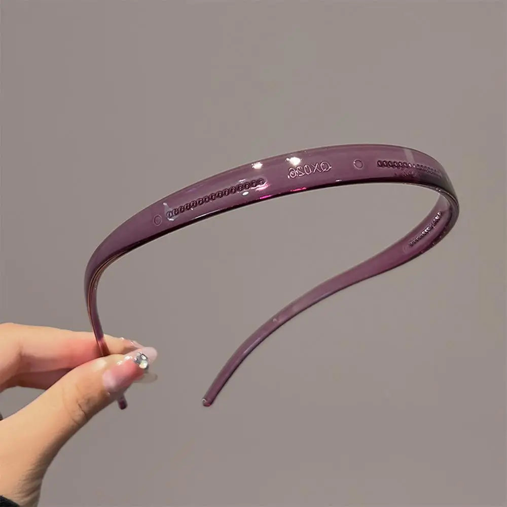 New Trendy Sunglasses Frame Shape Acrylic Hairbands For Women Toothed Headband Anti-slip Hair Hoop Fashion Hair Accessories