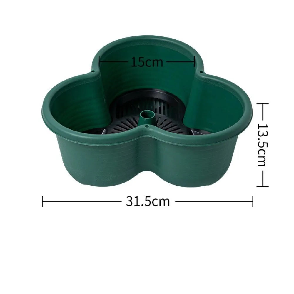 New Vertical Tower Stackable FlowerPot Plastic Multi-layer Flower Pot with Movable Casters Strawberry Planter Tower Home Garden