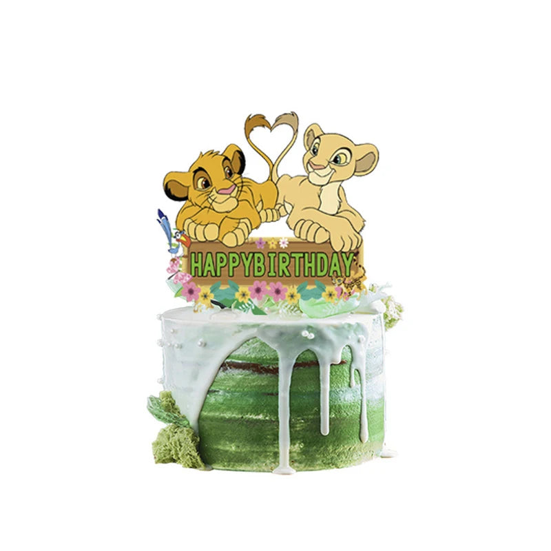 Disney The Lion King Birthday Party Decoration New Plates Cups Napinks Tablecloth King Lion Birthday Balloon Party Favor Balloon